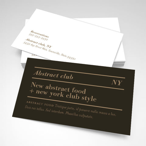 Club / Restaurant Business Card