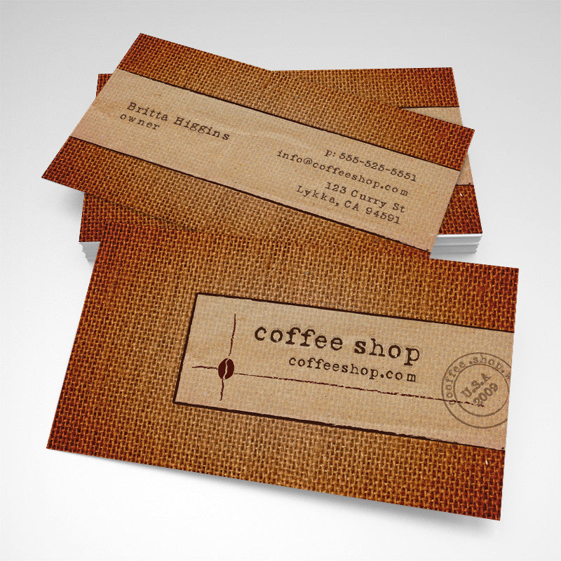 Coffee Shop Business Card