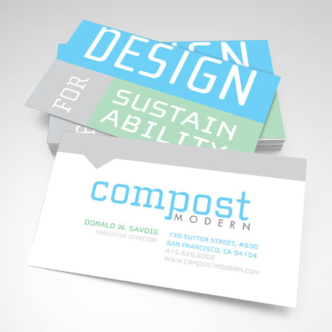 Compost modern Business Card