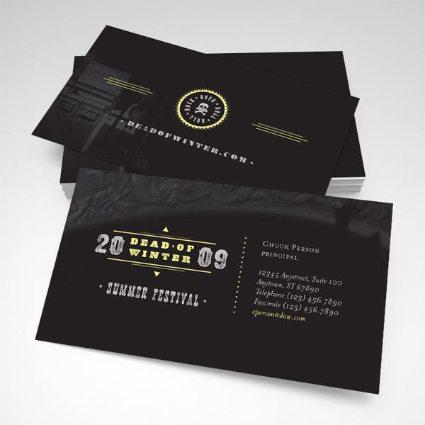 Music Festival Business Card