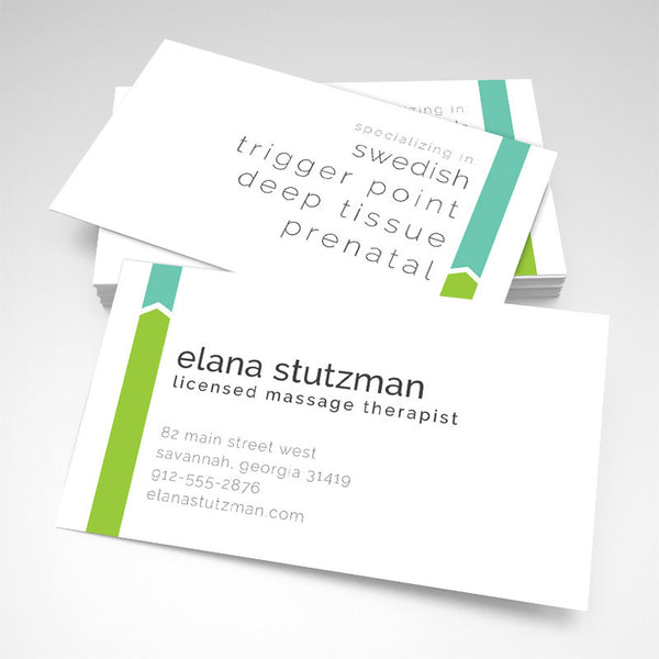 Massage Therapist  Business Card