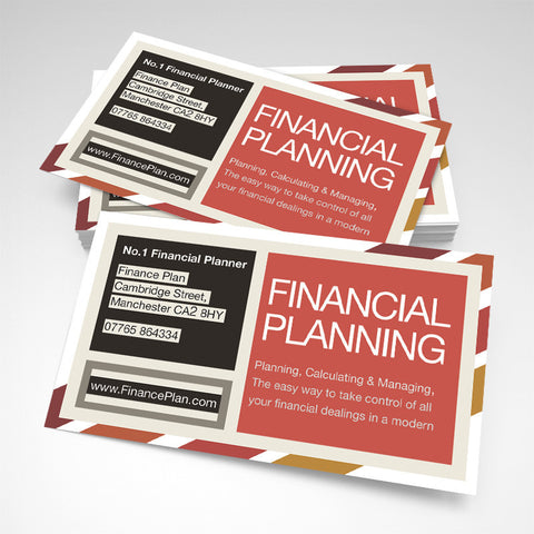 Finance plan Business Card