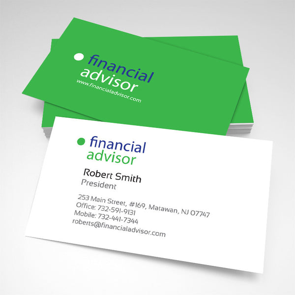 Financial advisor Business Card