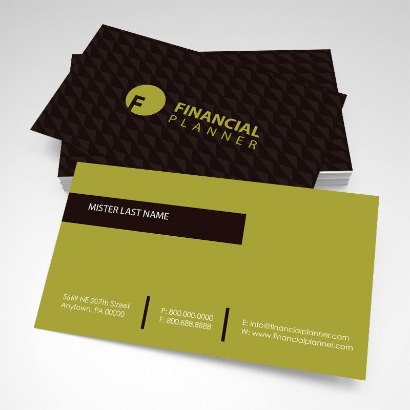 Financial planner Business Card