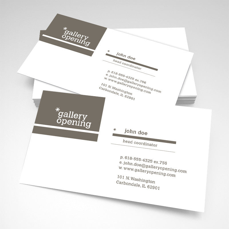 Gallery opening Business Card