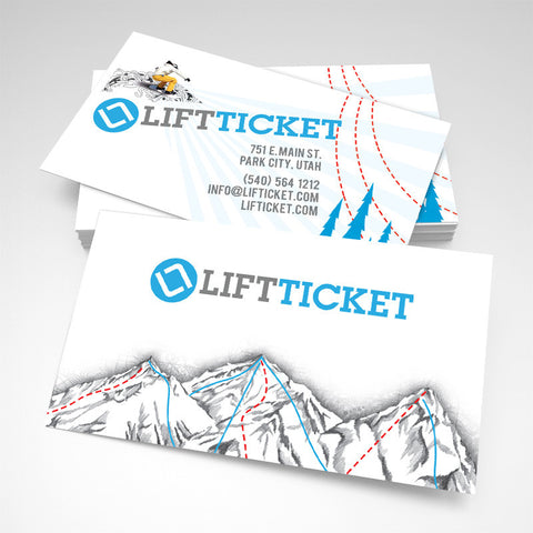 Ski Shop Business Card