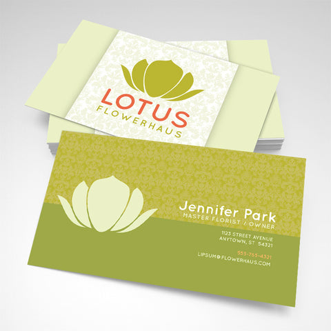 Lotus Flower House Business Card