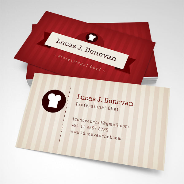 Professional Chef Business Card