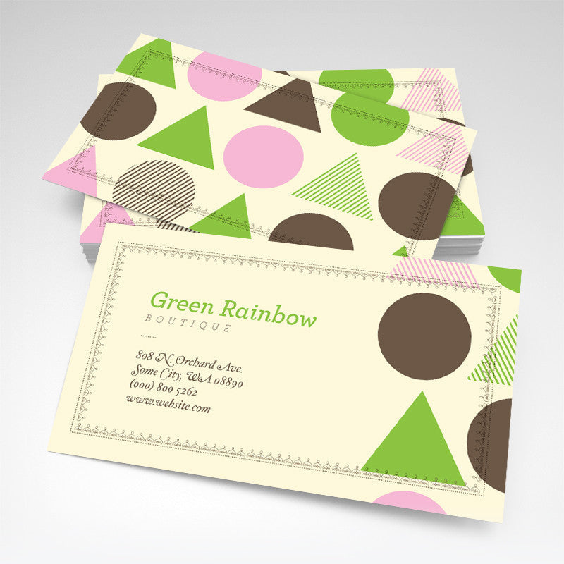 Geometric Boutique Business Card