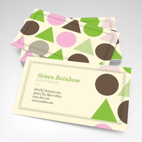 Geometric Boutique Business Card