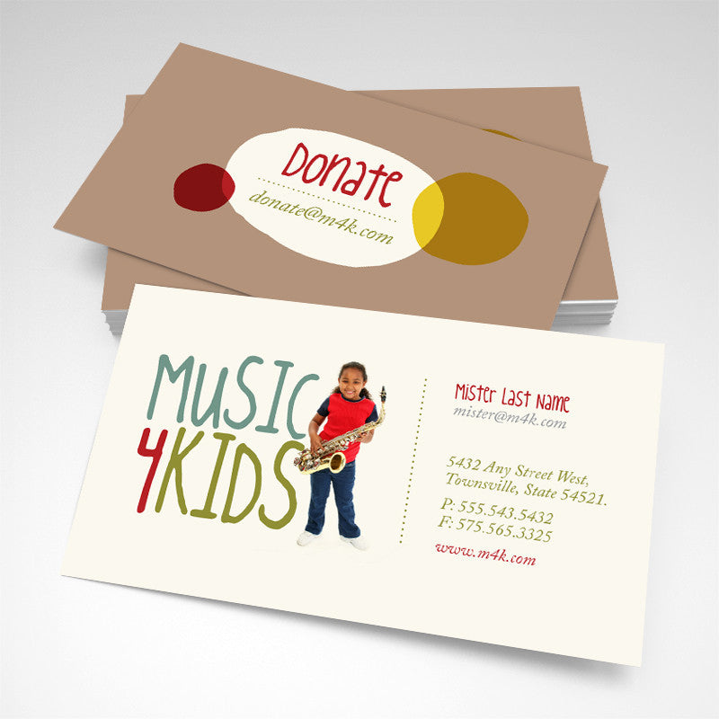 Music 4 kids Business Card