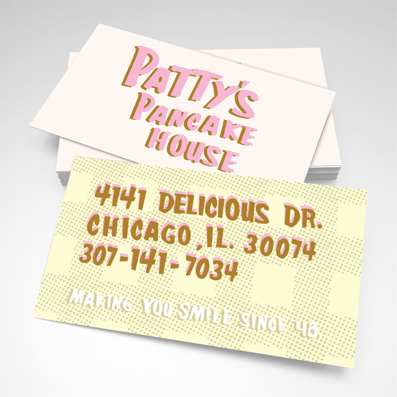 Pattys pancake house Business Card