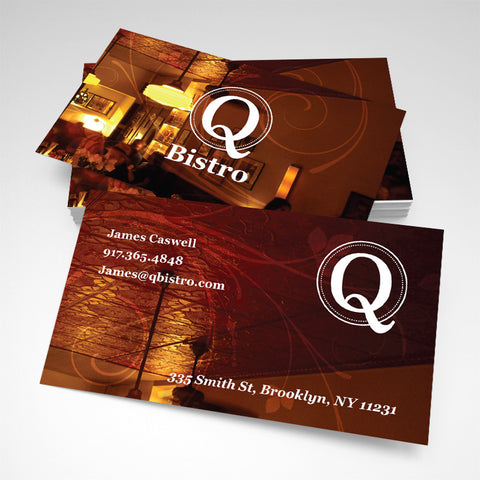 Q Bistro Business Card