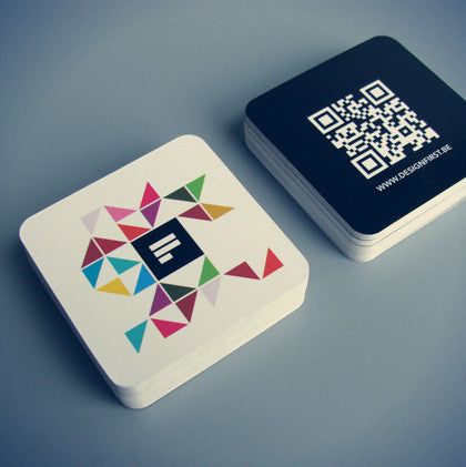 Square Business Cards w/ Round Corners