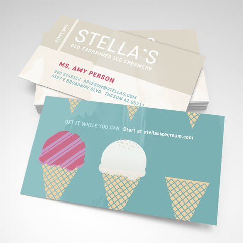 Ice Cream Shop Business Card