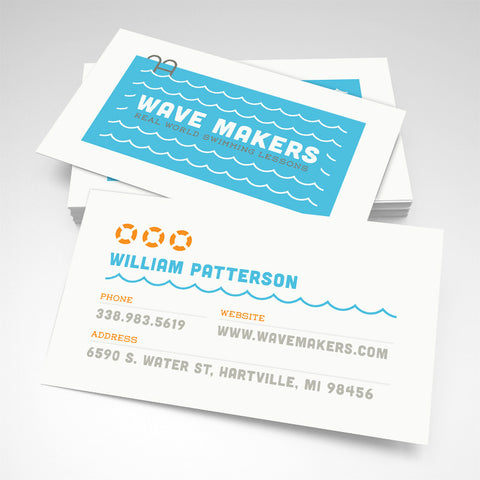 Swimming Class Business Card