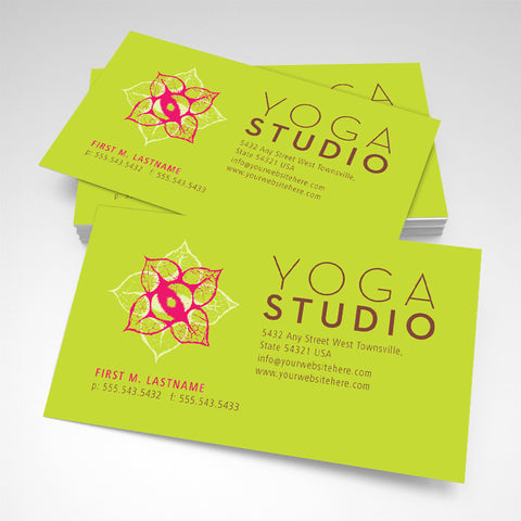 Yoga Fitness Business Card